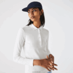 Lacoste פולו פיקה מתיחה בגזרה דקיקה DZ4D0D2480 לבן 70V נשים