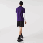 Lacoste פולו פיקה סטרץ' ממותג slim fit DZ4D0D776 pfn סגול גברים - Image 3