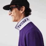 Lacoste פולו פיקה סטרץ' ממותג slim fit DZ4D0D776 pfn סגול גברים - Image 6