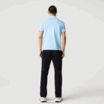 Lacoste פולו פיקה קל לנשימה עם אותיות צוואר בכושר slim fit DZ4D0D900 כחול hbp גברים - Image 3