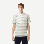 Lacoste פולו פס פוליאסטר ממוחזר גולף DZ4D0D114 לבן בז' כחול כהה ירוק xiq גברים