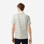 Lacoste פולו פס פוליאסטר ממוחזר גולף DZ4D0D114 לבן בז' כחול כהה ירוק xiq גברים - Image 3