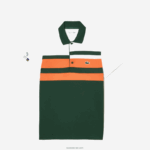 Lacoste פולו פסים במהדורה פתוחה של מיאמי ספורט DZ4D0D239 לבן כתום ירוק t0i גברים - Image 4