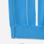 Lacoste פולו פסים מכותנה אורגנית DZ4D0D441 כחול לבן clt גברים - Image 5