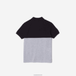 Lacoste פולו קולורבלוק פיקה כותנה אורגנית DZ4D0D3038 כחול כהה אפור chine e6a ילדים - Image 2