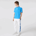 Lacoste פולו קטיפה מכותנה בגזרה קלאסית DZ4D0D738 כחול 4xa גברים - Image 2