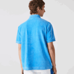 Lacoste פולו קטיפה מכותנה בגזרה קלאסית DZ4D0D738 כחול 4xa גברים - Image 3