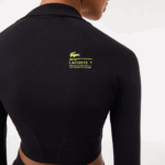 Lacoste פולו קצוץ עם שרוול ארוך DZ4D0D2483 שחור 031 נשים - Image 4