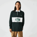 Lacoste פולו רוגבי ממותג רופף DZ4D0D1687 ירוק yzp גברים