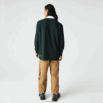 Lacoste פולו רוגבי ממותג רופף DZ4D0D1687 ירוק yzp גברים - Image 3