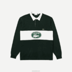 Lacoste פולו רוגבי ממותג רופף DZ4D0D1687 ירוק yzp גברים - Image 5