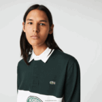 Lacoste פולו רוגבי ממותג רופף DZ4D0D1687 ירוק yzp גברים - Image 8