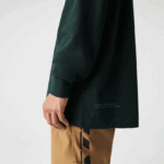 Lacoste פולו רוגבי ממותג רופף DZ4D0D1687 ירוק yzp גברים - Image 9