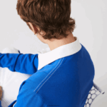 Lacoste פולו רוגבי ממותג רופף DZ4D0D1688 כחול k1q גברים - Image 6