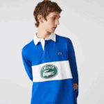Lacoste פולו רוגבי ממותג רופף DZ4D0D1688 כחול k1q גברים - Image 7