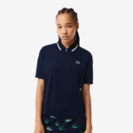 Lacoste פולו רופף בכושר גולף במיוחד יבש DZ4D0D2359 כחול כהה לבן 525 נשים
