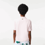 Lacoste פולו תג קומיקס בכושר רגיל DZ4D0D2494 ורוד בהיר t03 נשים - Image 3
