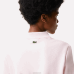 Lacoste פולו תג קומיקס בכושר רגיל DZ4D0D2494 ורוד בהיר t03 נשים - Image 6
