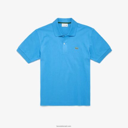 Lacoste פולו l.12.12 מקורי עם פיקה כותנה כבדה DZ4D0D768 כחול 4xa גברים