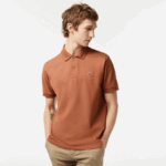 Lacoste פולו l.12.12 מקורי DZ4D0D104 lfa חום בהיר גברים