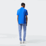 Lacoste פולו l.12.12 מקורי DZ4D0D191 כחול kxb גברים - Image 3