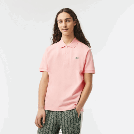 Lacoste פולו l.12.12 מקורי DZ4D0D195 ורוד kf9 גברים