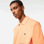 Lacoste פולו l.12.12 מקורי DZ4D0D196 כתום בהיר heb גברים - Image 2