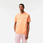 Lacoste פולו l.12.12 מקורי DZ4D0D196 כתום בהיר heb גברים