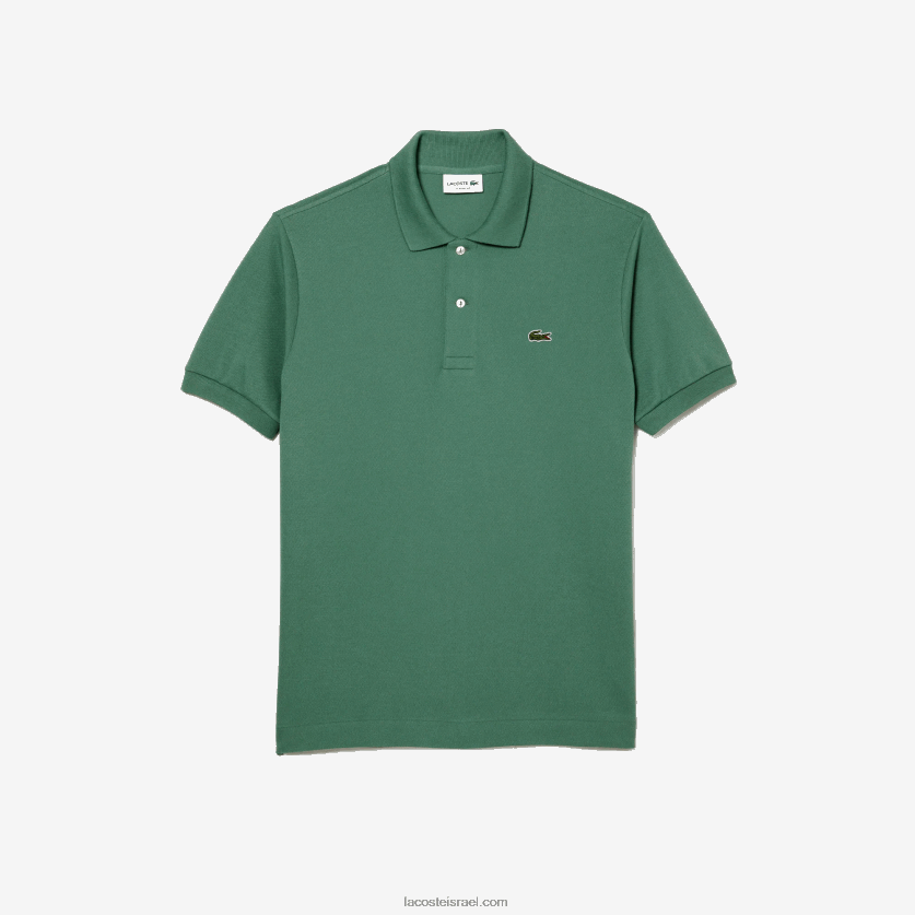 Lacoste פולו l.12.12 מקורי DZ4D0D58 ירוק חאקי kx5 גברים - Image 3