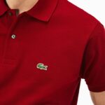 Lacoste פולו l.12.12 מקורי DZ4D0D656 בורדו 476 גברים - Image 5