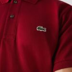 Lacoste פולו l.12.12 מקורי DZ4D0D656 בורדו 476 גברים - Image 7