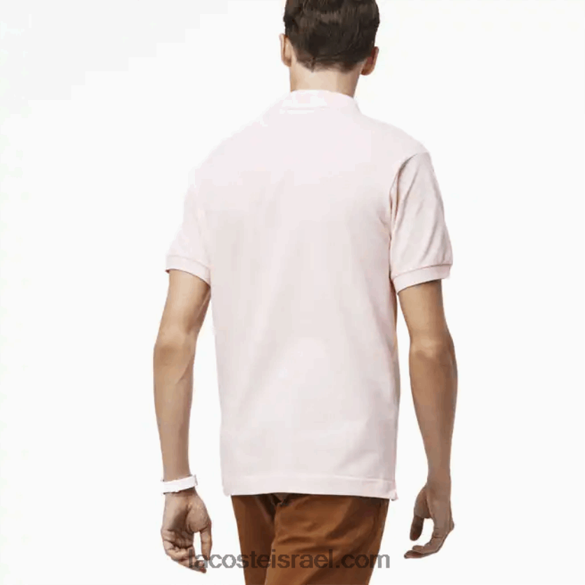 Lacoste פולו l.12.12 מקורי DZ4D0D703 ורוד בהיר t03 גברים - Image 3