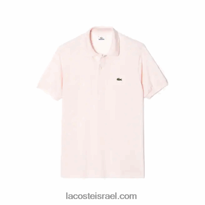 Lacoste פולו l.12.12 מקורי DZ4D0D703 ורוד בהיר t03 גברים - Image 4
