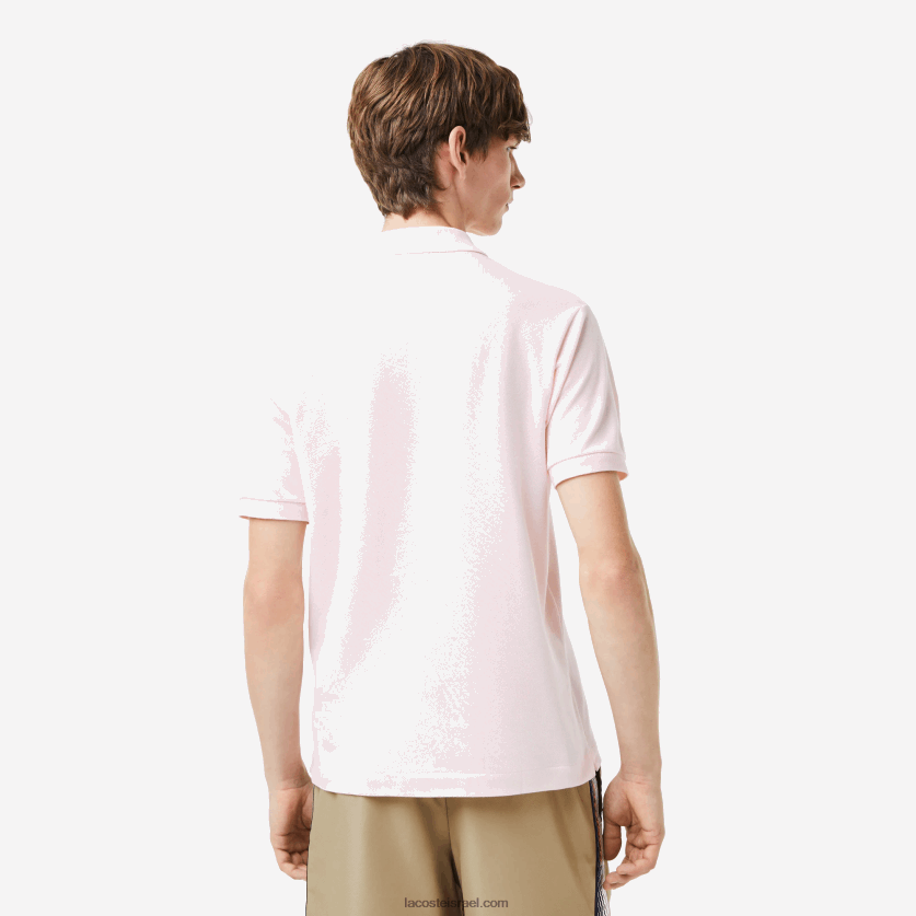 Lacoste פולו l.12.12 מקורי DZ4D0D703 ורוד בהיר t03 גברים - Image 5