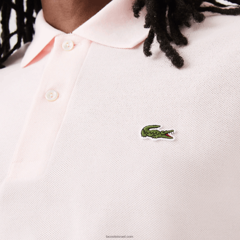 Lacoste פולו l.12.12 מקורי DZ4D0D703 ורוד בהיר t03 גברים - Image 6
