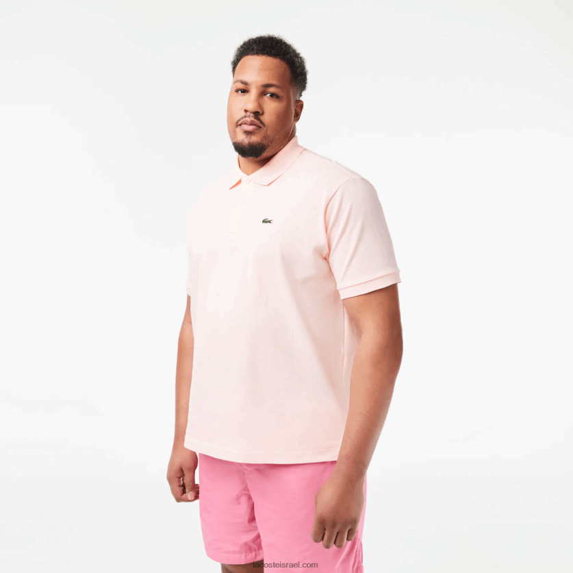 Lacoste פולו l.12.12 מקורי DZ4D0D703 ורוד בהיר t03 גברים - Image 8