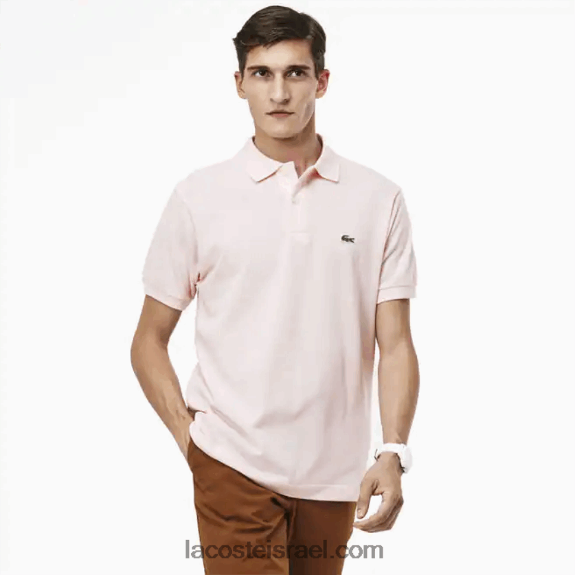 Lacoste פולו l.12.12 מקורי DZ4D0D703 ורוד בהיר t03 גברים - Image 10