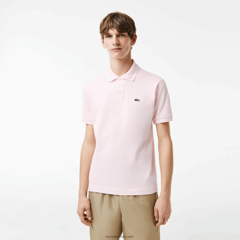 Lacoste פולו l.12.12 מקורי DZ4D0D703 ורוד בהיר t03 גברים - Image 1