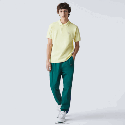 Lacoste פולו l.12.12 מקורי DZ4D0D809 צהוב 2bs גברים