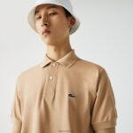 Lacoste פולו l.12.12 מקורי DZ4D0D830 בז' 02s גברים