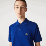 Lacoste פולו l.12.12 מקורי DZ4D0D875 כחול bdm גברים