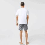 Lacoste פיג'מה בהדפס גרפי DZ4D0D1511 לבן נייבי כחול אפור סין שנות ה-40 גברים - Image 3