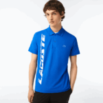 Lacoste פיקה פולו ממותג בכושר רגיל DZ4D0D625 כחול k1q גברים