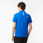 Lacoste פיקה פולו ממותג בכושר רגיל DZ4D0D625 כחול k1q גברים - Image 3