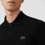 Lacoste פיקה פולו ממותג בכושר רגיל DZ4D0D626 שחור 031 גברים - Image 7