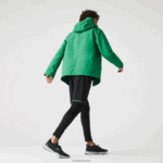 Lacoste פרקה קצרה עם קפוצ'ון בשילוב כותנה עמיד במים DZ4D0D1313 ירוק ldm גברים - Image 3