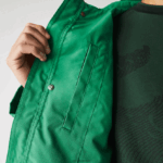 Lacoste פרקה קצרה עם קפוצ'ון בשילוב כותנה עמיד במים DZ4D0D1313 ירוק ldm גברים - Image 4