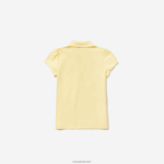 Lacoste צווארון מסולסל מיני פיקה פולו DZ4D0D2949 צהוב 6xp בנות - Image 2
