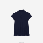 Lacoste צווארון מסולסל מיני פיקה פולו DZ4D0D2951 כחול כהה 166 בנות - Image 5