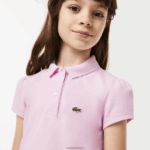 Lacoste צווארון מסולסל מיני פיקה פולו DZ4D0D2961 ורוד z4h בנות - Image 2